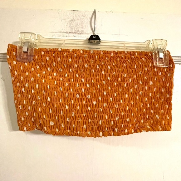 Maxi Skirt & Tube Top Set | Burnt Orange Polka Dot Flowy Sexy Date Summer Cute - Picture 8 of 13